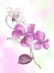 粉色唯美花朵背景底纹