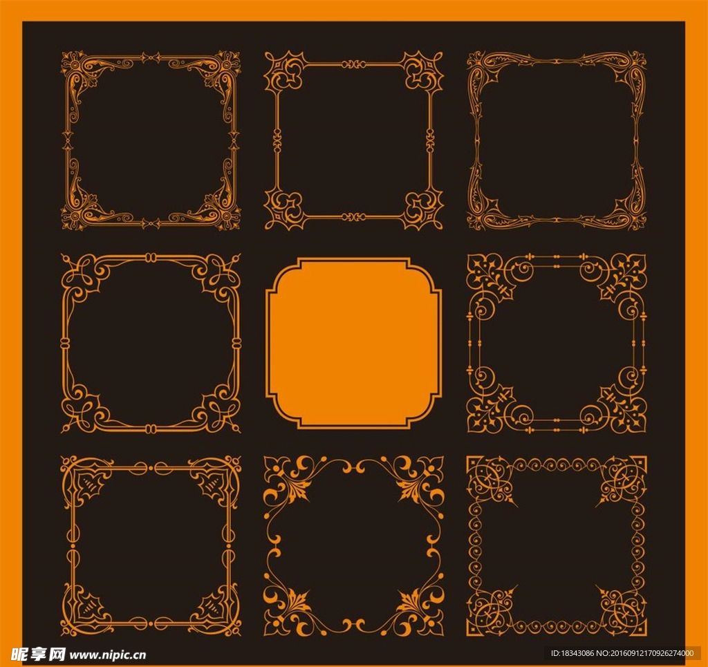 欧式花纹