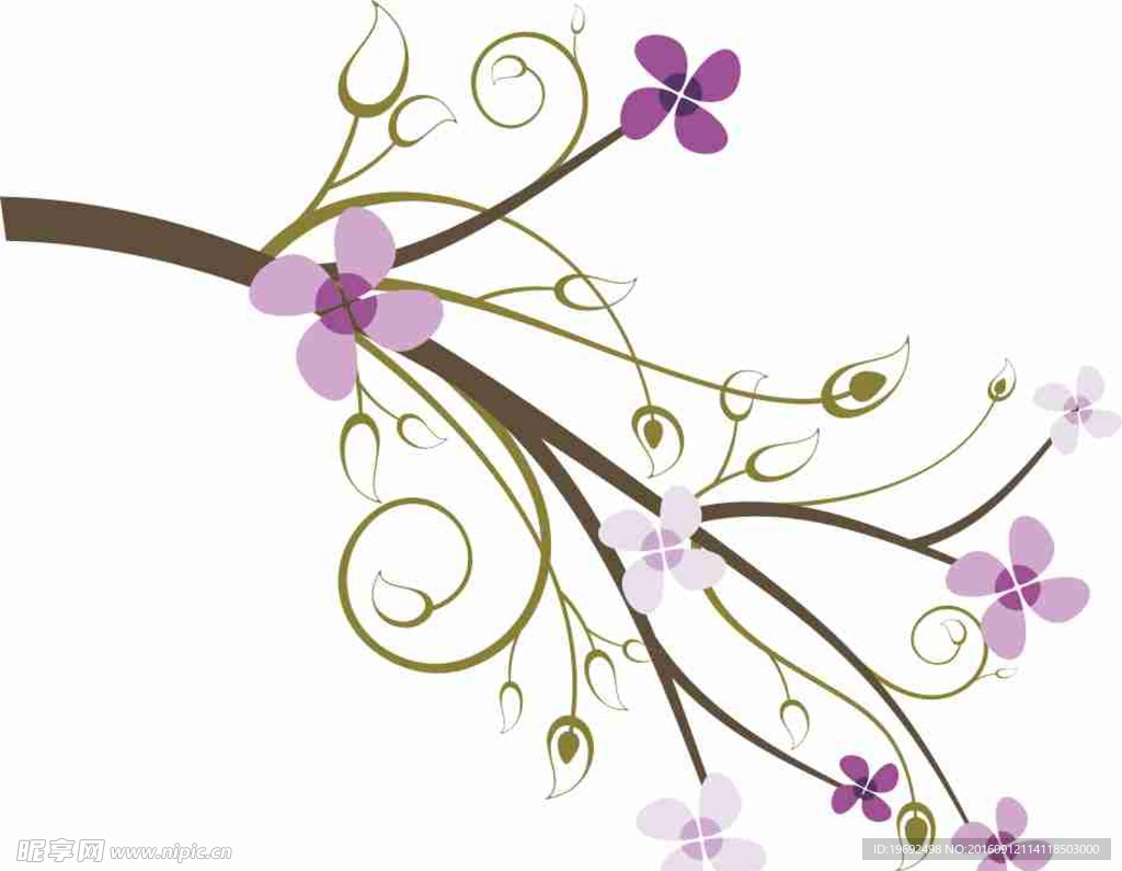 矢量图 雕刻 印花图案 手绘