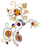 浪漫唯美花纹生长素材