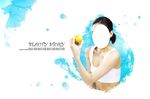 浪漫唯美美女梦幻背景