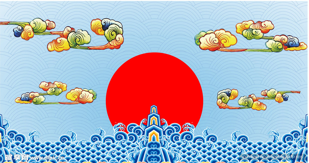 祥云花纹素材