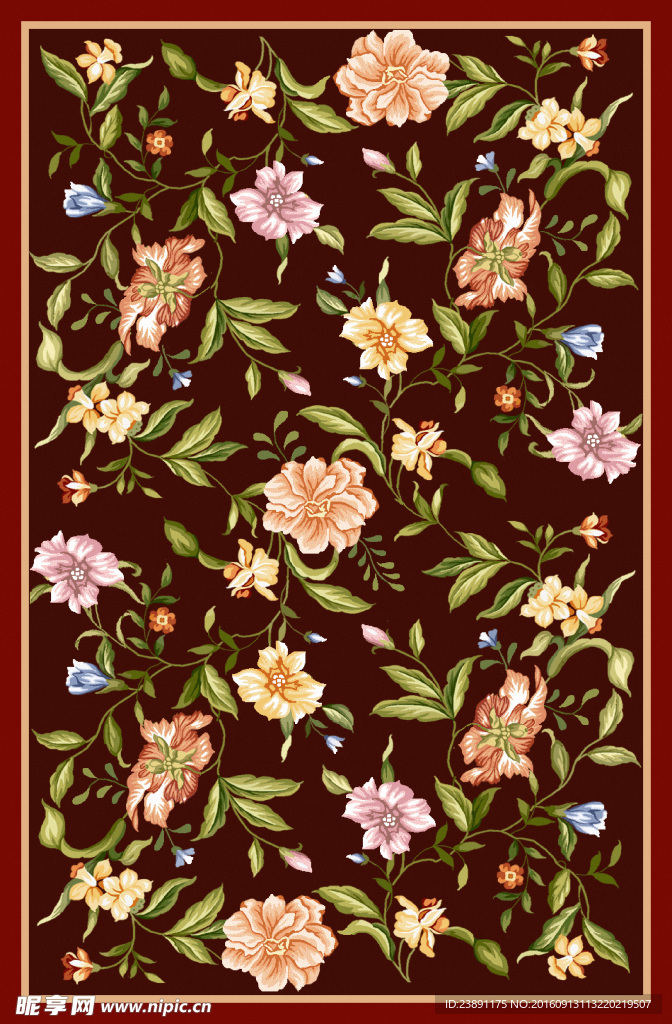 花卉植物地毯