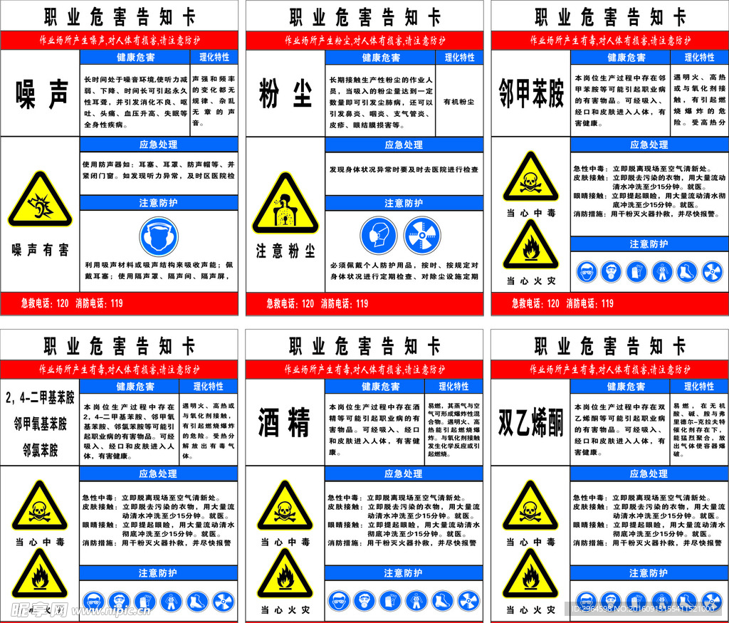职业危害告知卡牌