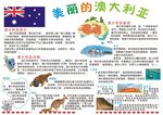 美丽的澳大利亚 手抄报 小报
