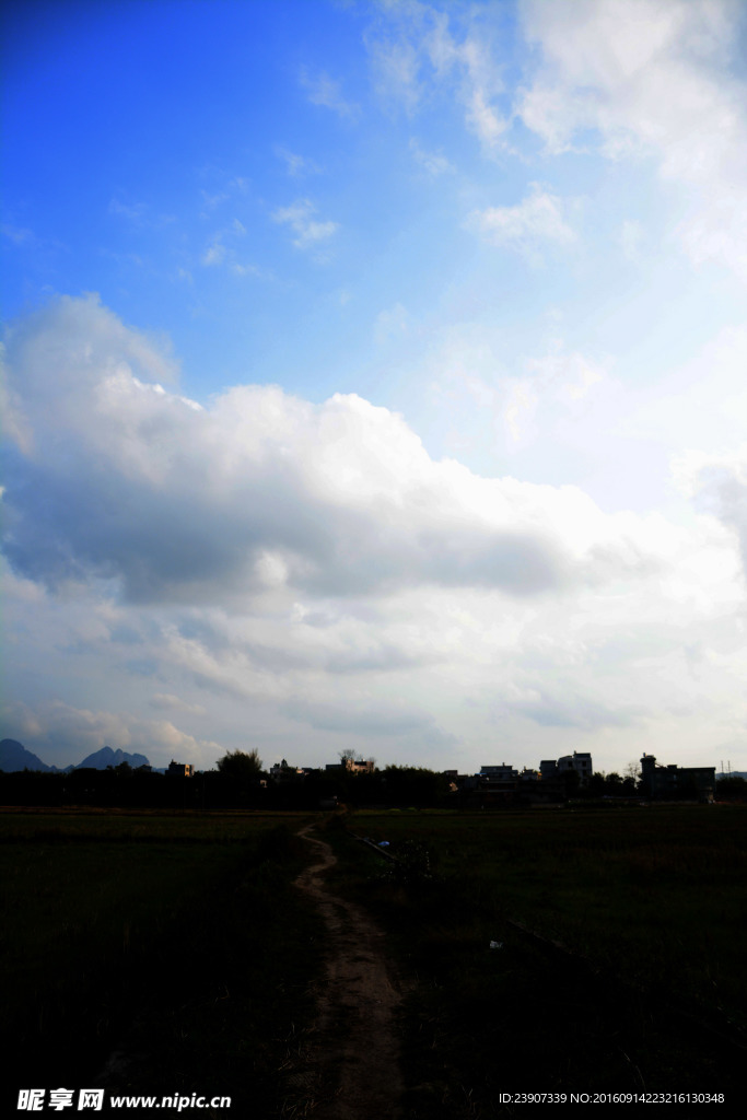 田野天空