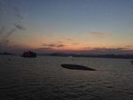 夕阳下的千岛湖