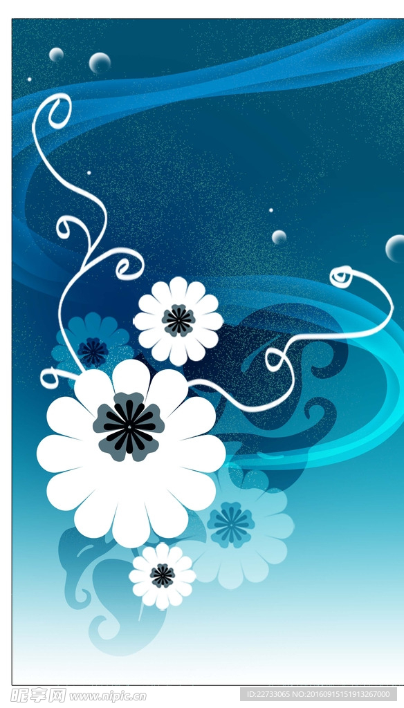 抽象鲜花花纹