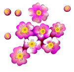 唯美卡通花朵素材