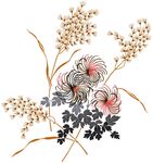 唯美卡通花朵素材