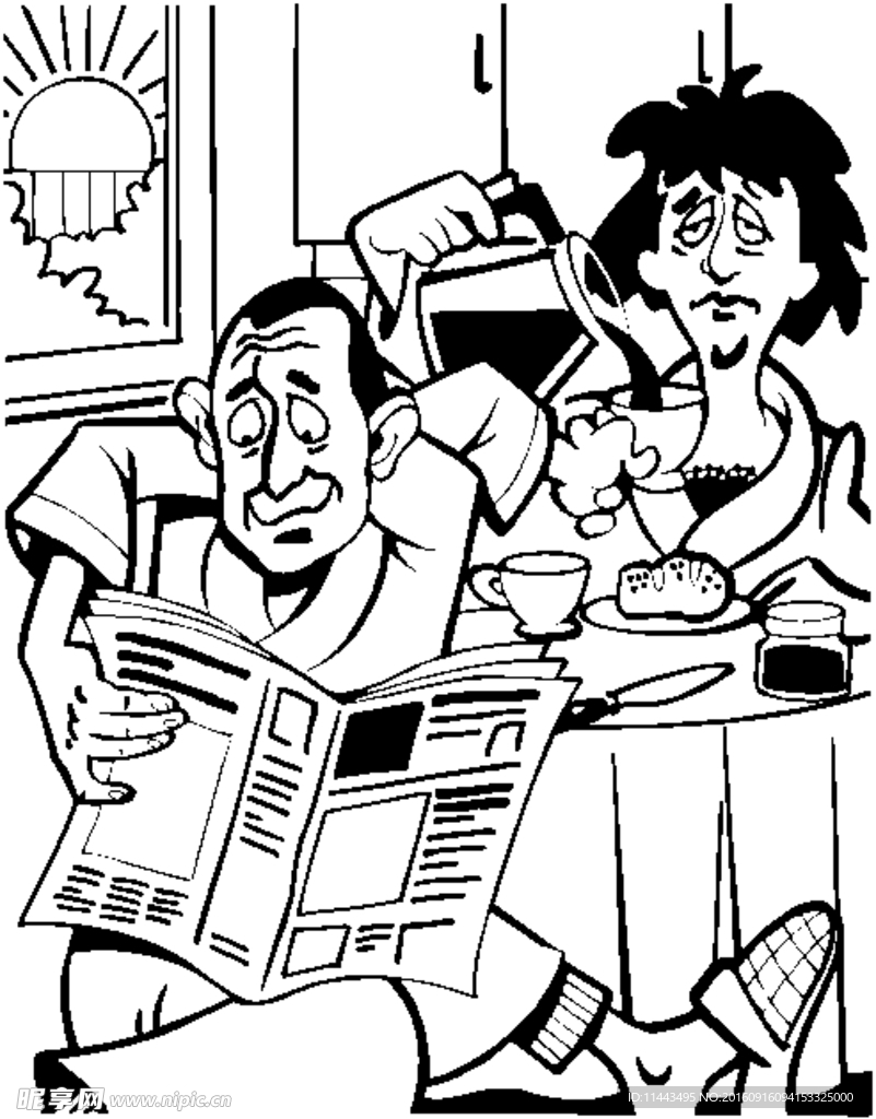 黑白漫画