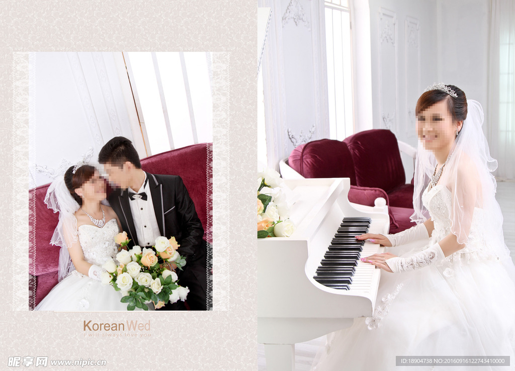 婚纱模版