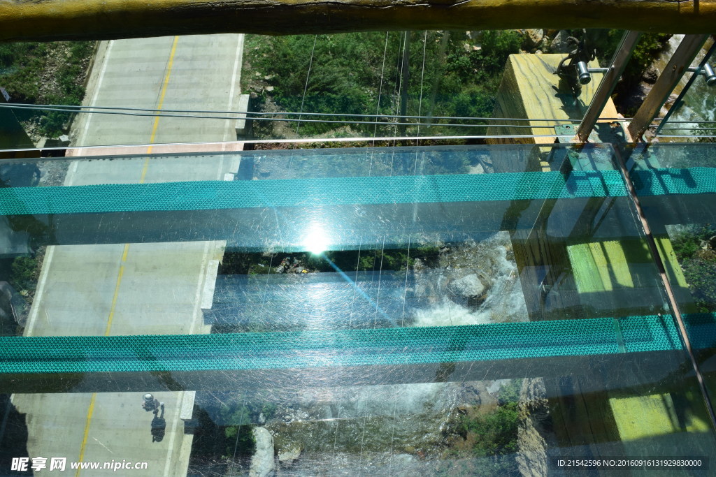 玻璃桥 鸟瞰图
