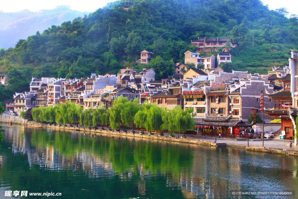 舞阳河畔高清风景