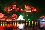 古镇舞阳河畔夜景