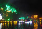 古镇舞阳河畔夜景