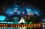 古镇舞阳河畔夜景