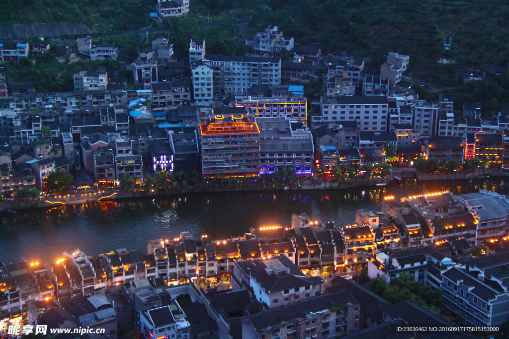 舞阳河两岸夜景