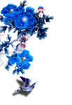 手绘花鸟 分层图