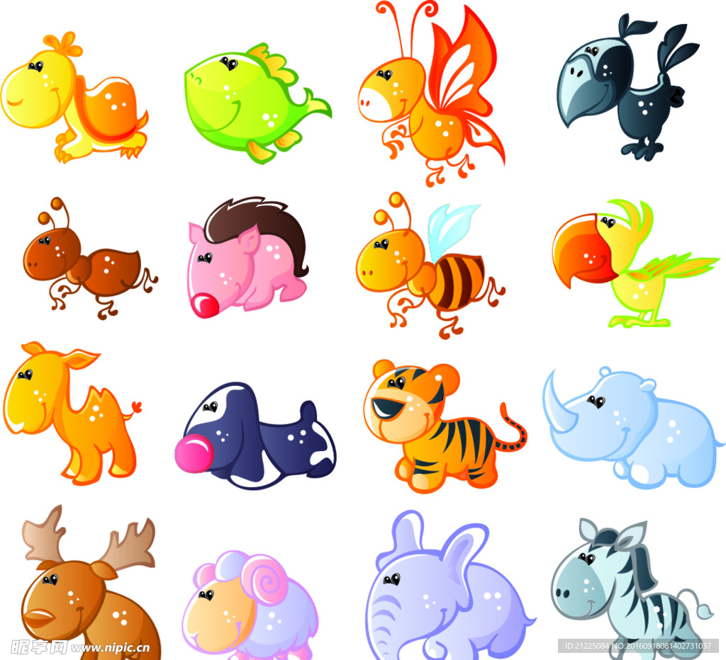 卡通动物素材