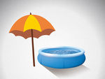 适量泳池太阳伞
