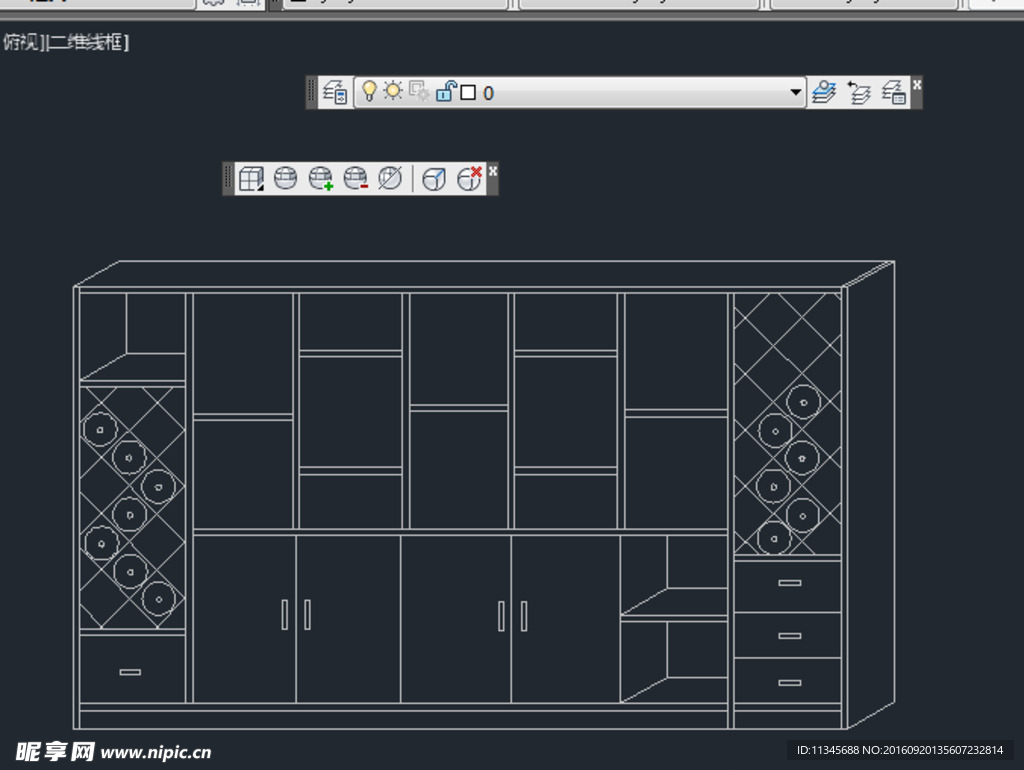 酒架 cad