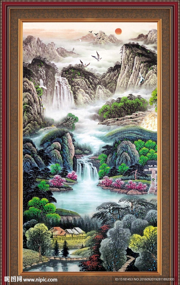 水墨山水画