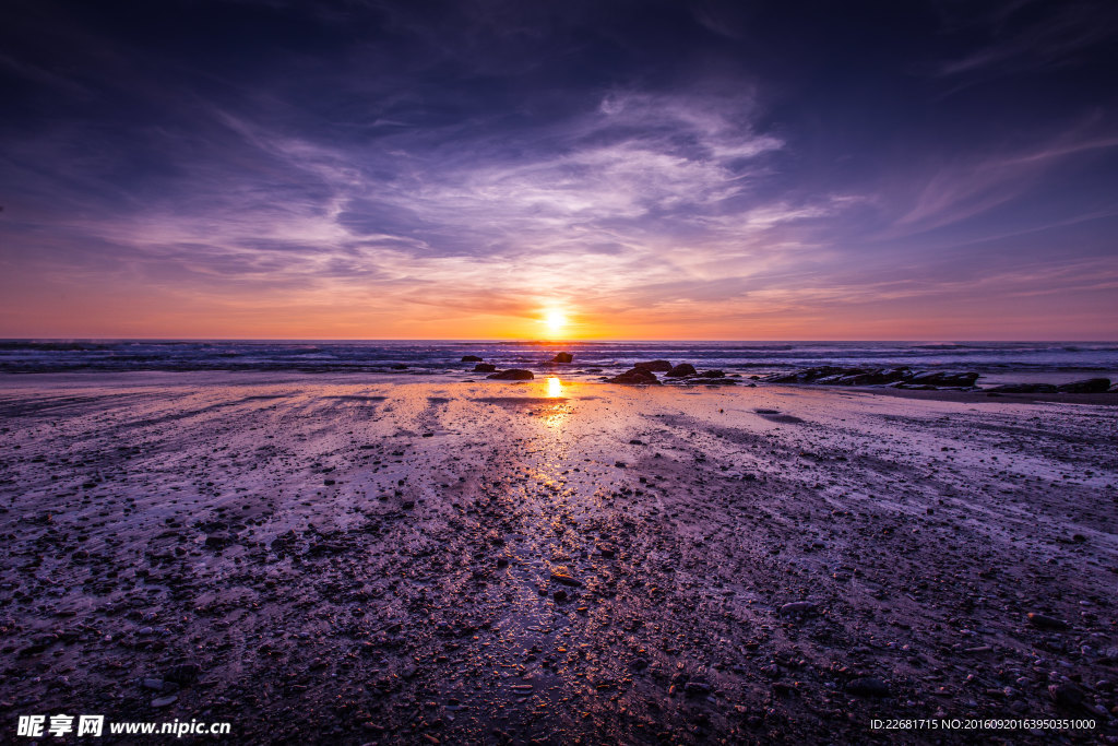 夕阳 海边