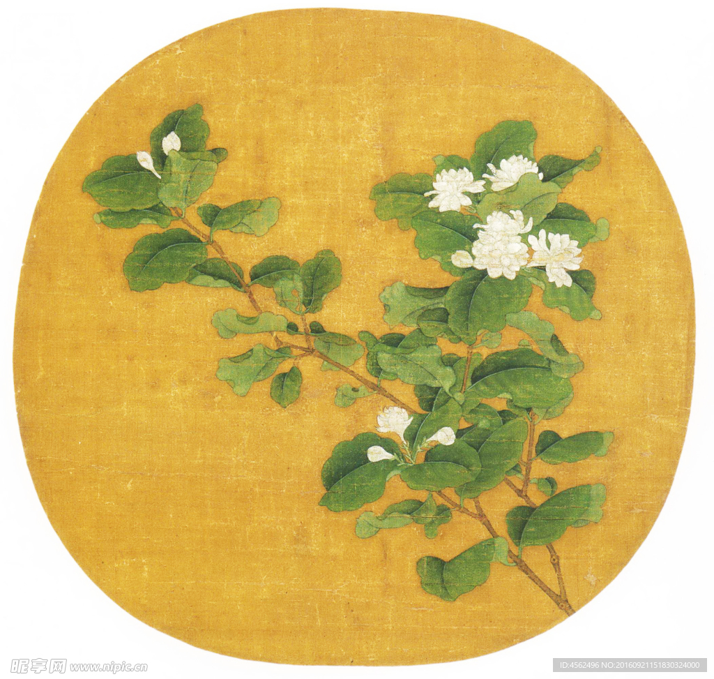 丁香花国画