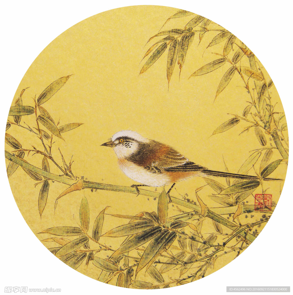 竹子小鸟