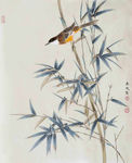 翠竹小鸟