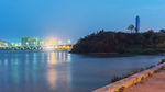 河源迎客大桥城市夜景