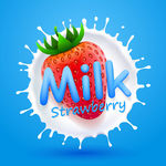 草莓牛奶