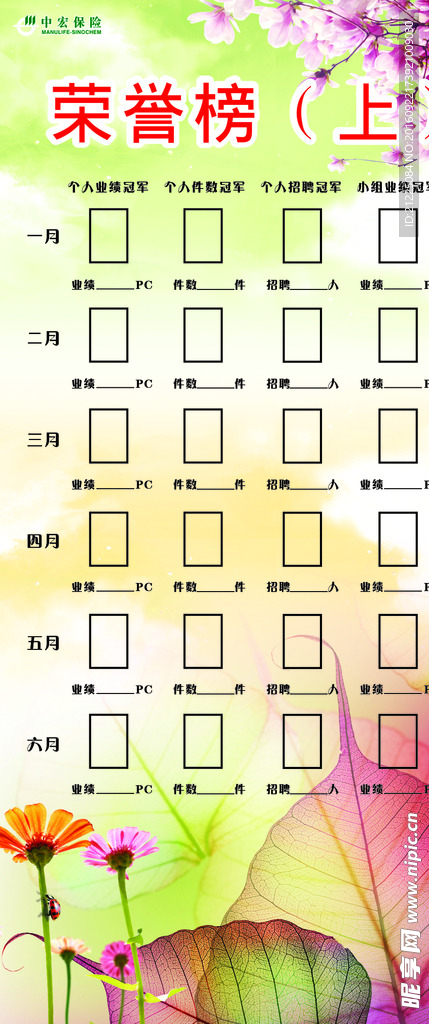 保险公司荣誉榜