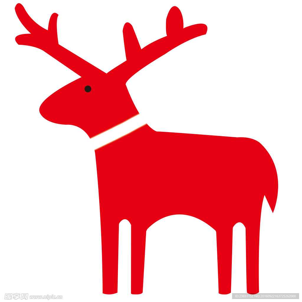 圣诞节卡通小鹿模型