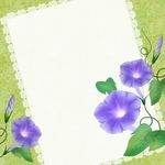 蓝色唯美花朵背景