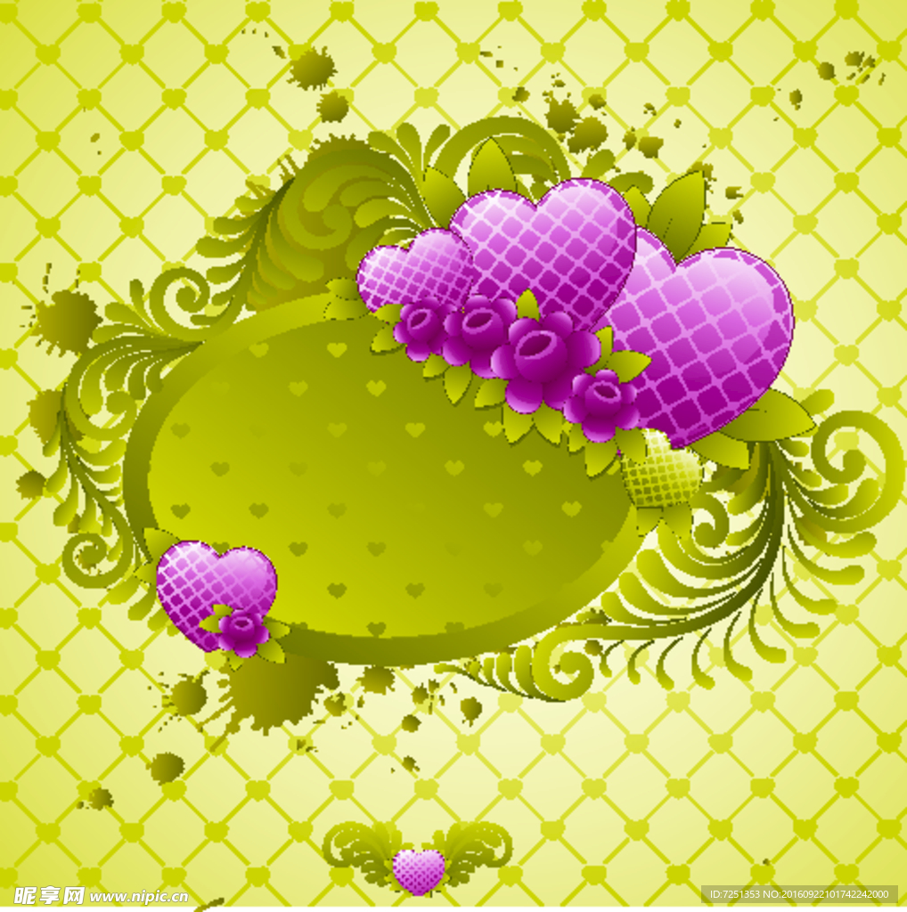 矢量欧美花纹元素图片