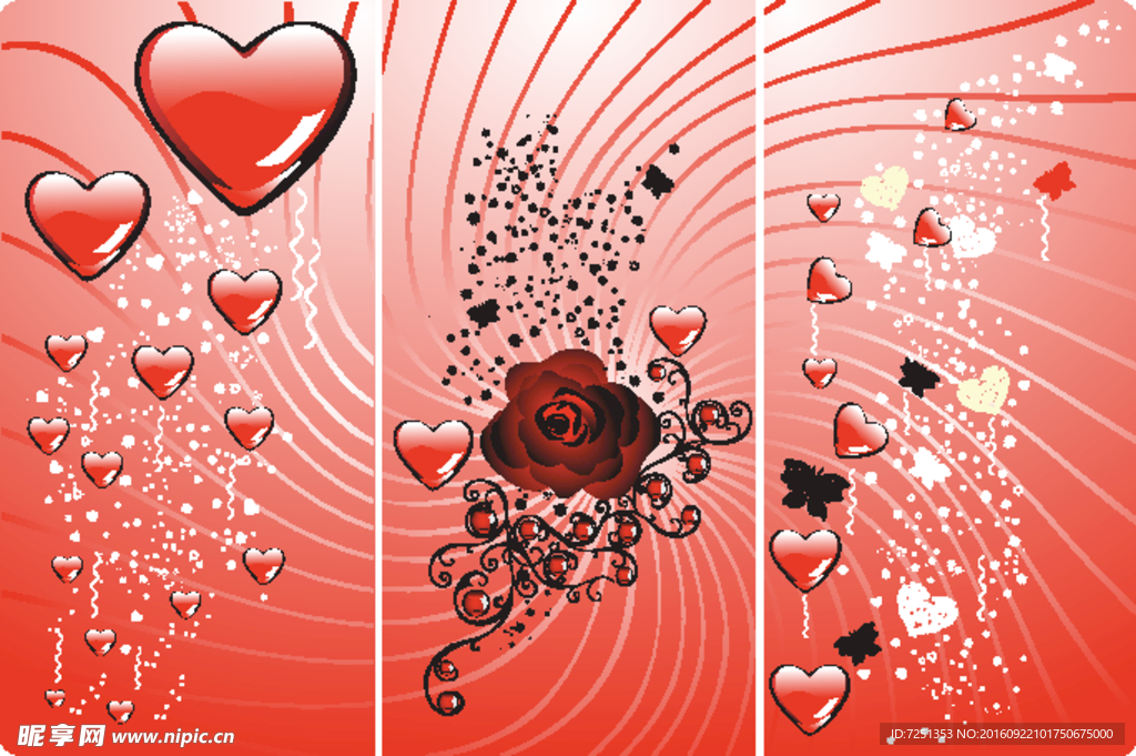 矢量欧美花纹元素图片