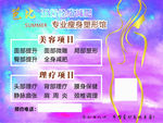 美容瘦身项目展板