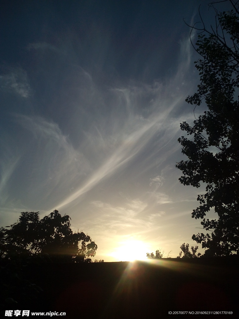 夕阳与天空