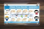 卡通洗手步骤展板