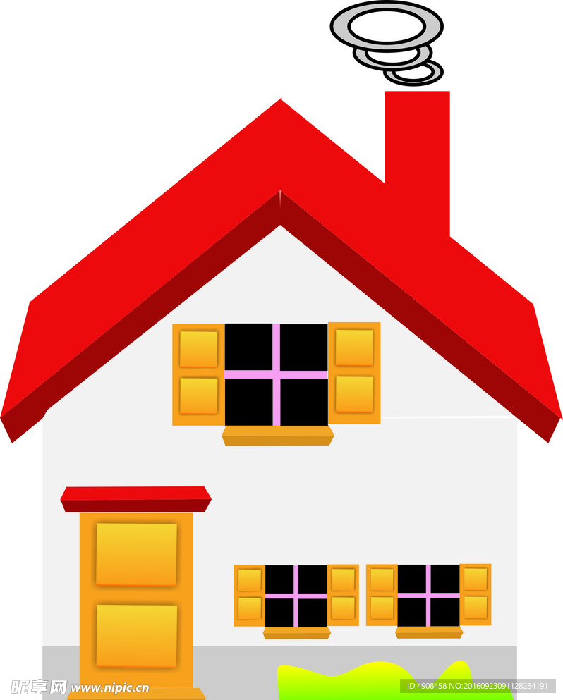 3D房子孕儿美标志