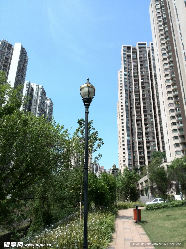 路灯天空