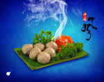 春传统美食肉丸子牛肉丸