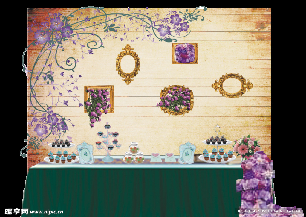 田园森系甜品区