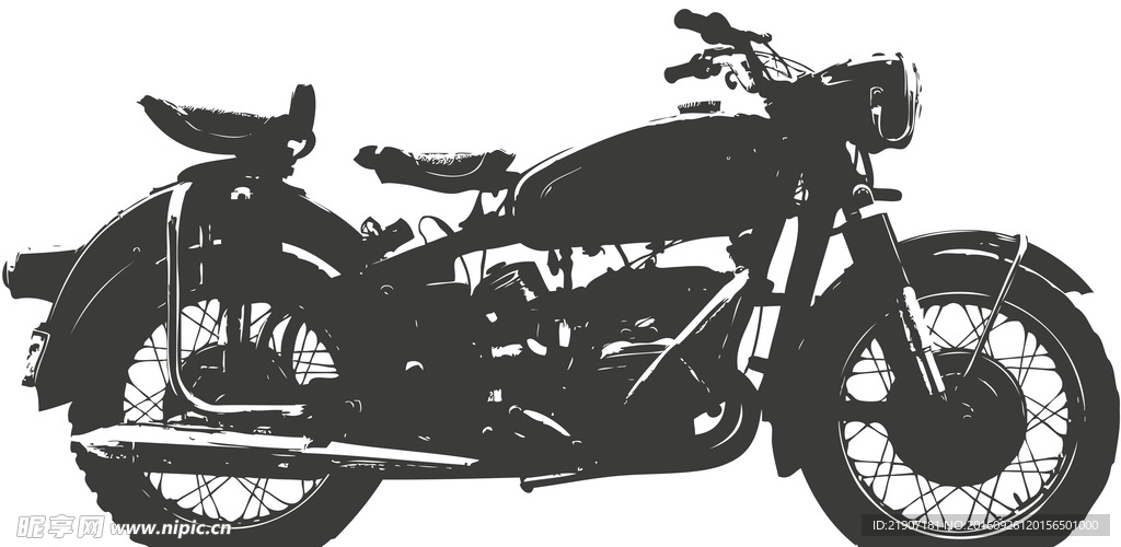 超酷金属质感摩托车
