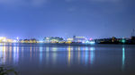 城市江边夜景