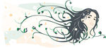 矢量欧美元素创意 人物造型图案