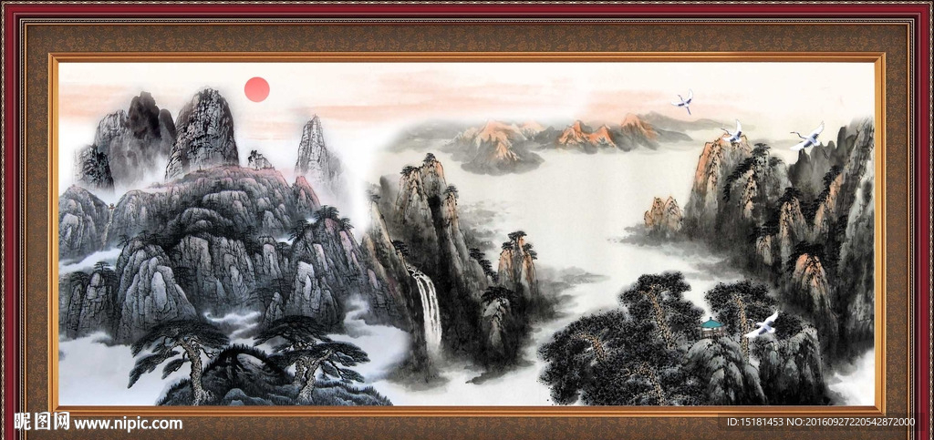 水墨山水画