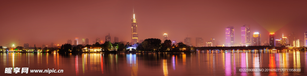 南京玄武湖全景